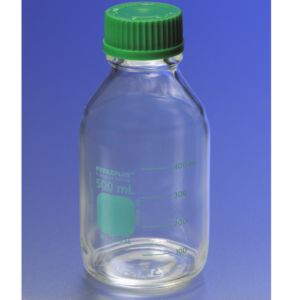 PYREXPLUS® PVC-Coated Round Media Storage Bottles, with Screw Cap