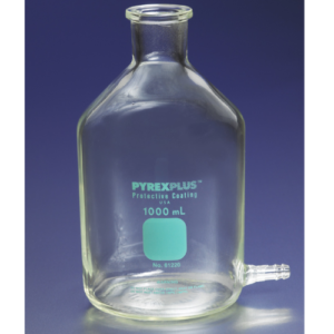 PYREXPLUS® Protective Coating Aspirator Bottles with Bottom Sidearm