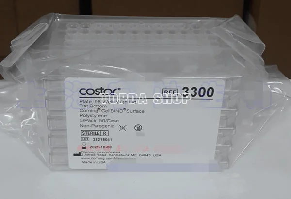 Corning® CellBIND® 96 Well Clear Flat Bottom Polystyrene Microplate, with Lid, Sterile