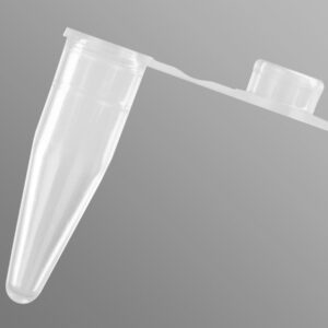 0.2 ML clear flat cap thin wall PCR tubes, Clear, Nonsterile