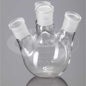 060.240.09 - 500ml Flasks, Round Bottom, Four Necks Angular, DIN & USP (New)