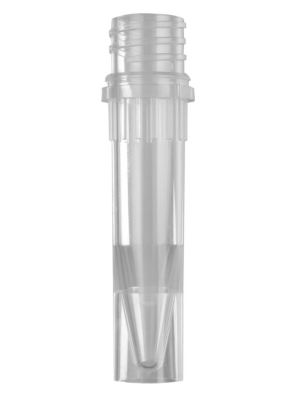 SCT-150-SS-C-S - Axygen® 1.5 mL Self Standing Conical Screw Cap Microcentrifuge Tube and Cap, with O-ring, Polypropylene, Clear Cap, Sterile