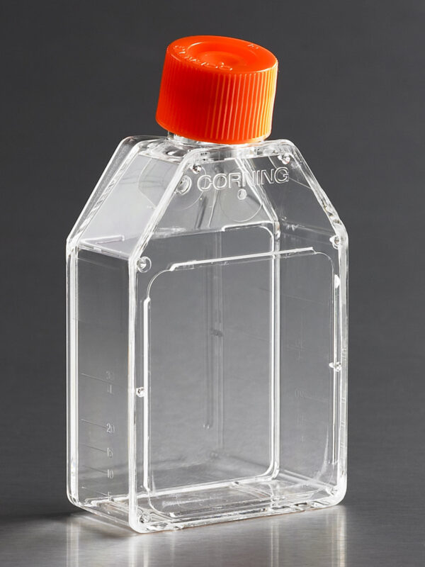 430168 - Corning® 25cm² Rectangular Canted Neck Cell Culture Flask with Plug Seal Cap