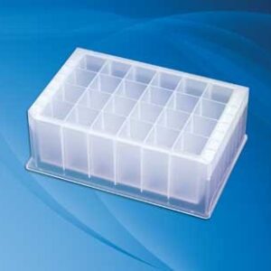 Axygen® 24-well Clear V-Bottom 10 mL Polypropylene Rectangular Well Deep Well Plate, 5 per Pack, Nonsterile