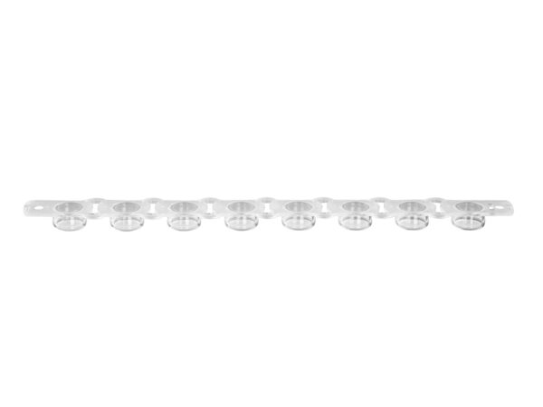 Axygen® PCR 1 x 8 Strip Flat Caps, Fit 0.2 mL PCR Tube Strips, Ultra-Clear, Nonsterile