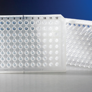 Axygen® 96-well Automation Compatible Polypropylene PCR Microplate, Half Skirt, Clear, Nonsterile