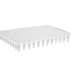 Axygen® 96-well Polypropylene Flat Top PCR Microplate, Low Profile, No Skirt, White, Nonsterile