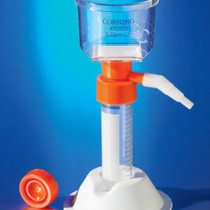 430314 - Corning® 50 mL Tube Top Vacuum Filter System, 0.45 µm Pore 13.6cm² CA Membrane, Sterile, 12/Case