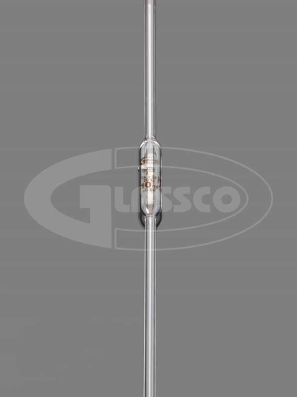 123.252.06 - 25ml Volumetric Pipettes, 2 mark, Class AS, Batch certificate, DIN/ISO