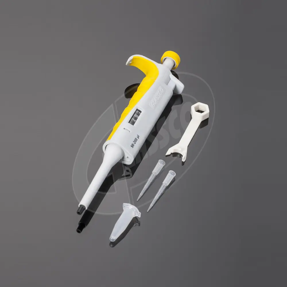 500.303.07 - 20 to 200µl Variable Micropipette, High Performance Micro Volume Pipette, Single Channel
