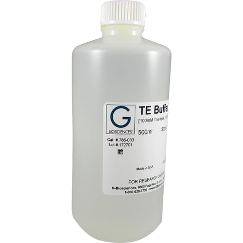 786-033 TE Buffer [10X] (Tris-EDTA) (100mM Tris base, 10mM EDTA, pH 8.0) 500ml